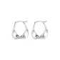 Silver Mobius Earrings 1 Pair Eh-3131.ebB