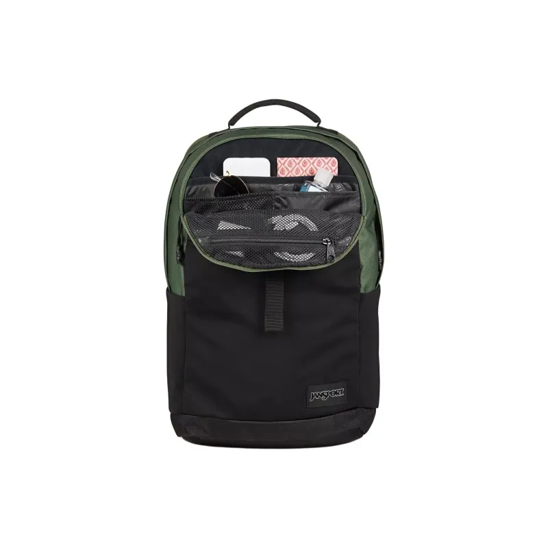 JanSport Polyester Backpack Men's Shipping Green-3
