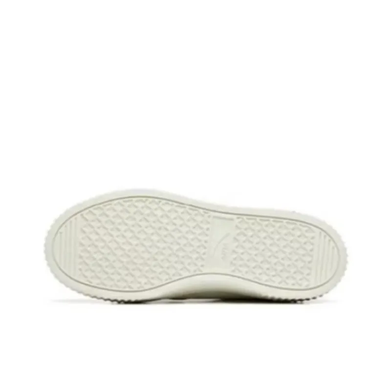 Anta Cookie Shoes Anti Slip Wear Resistant Low Top Skateboard Shoes Women's White Black-3