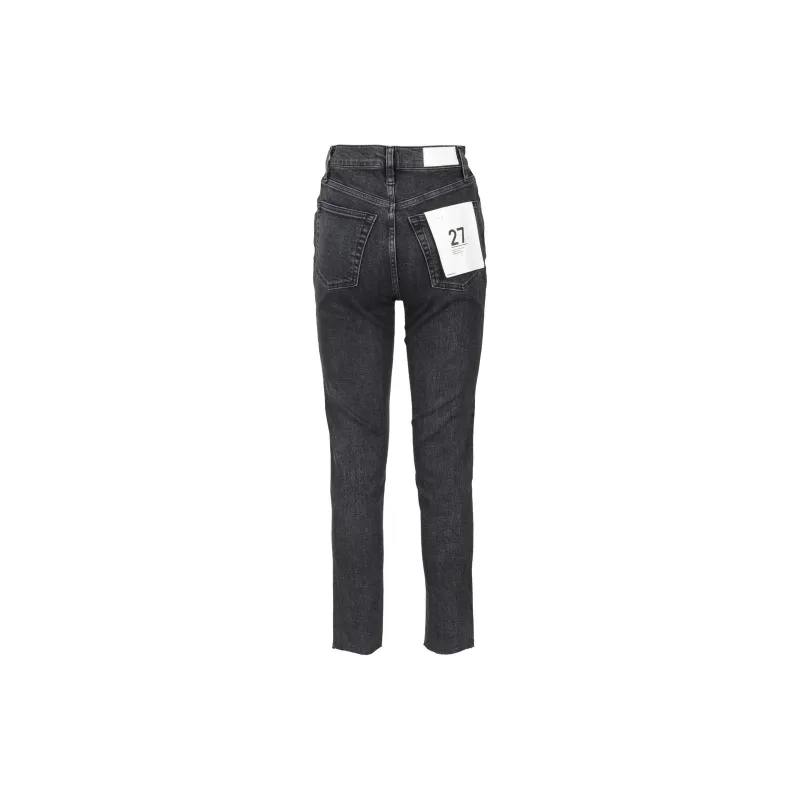 RE/DONE 90s High-Waist Raw-Cut Hem Skinny Jeans-1