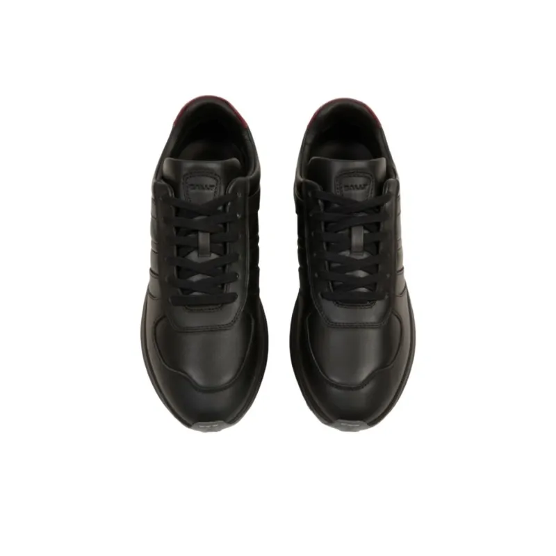BALLY Year Of The Snake Limited Collection Low Top Casual Shoes Men's Black/Fuchsia-3