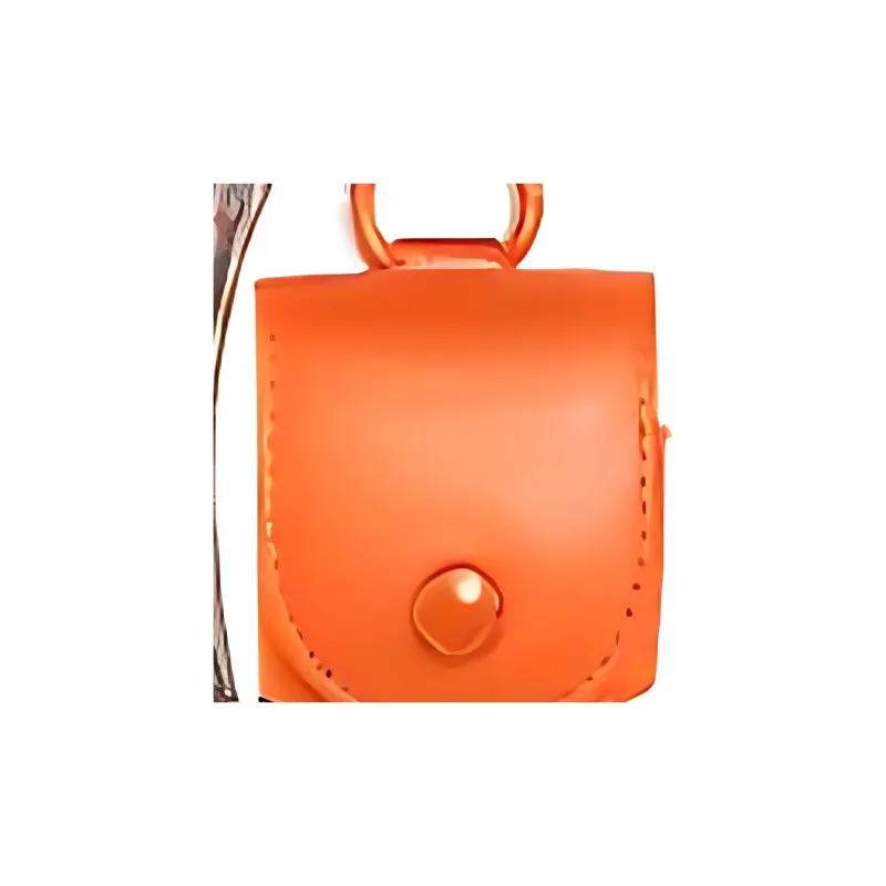 COACH Calfskin Earplug Case And Earphone Case Women's Orange-1