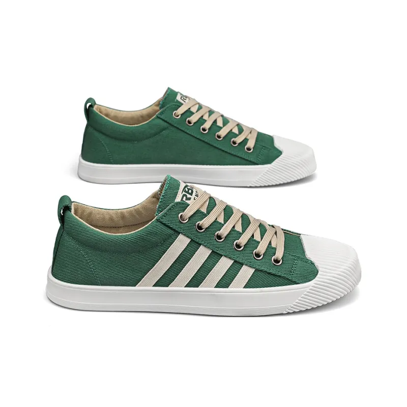 RENBEN Slip-Resistant Breathable Lightweight Low-Top Canvas Shoes Men's-12