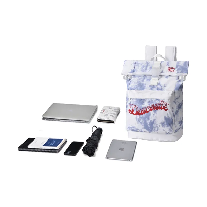 DRACONITE Polyester Students Backpack Regular Unisex White-4