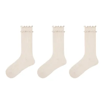 Vine Color Mid Calf Socks Unisex 3 Pack