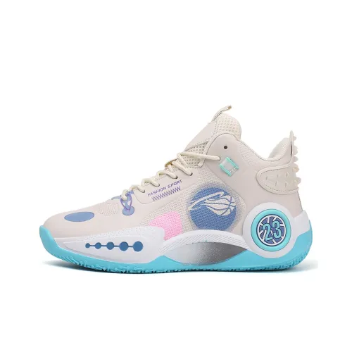 CAMKIDS Slip Resistant Anti Kick Wear Resistant Lightweight Cushioning Mid Top Children's Basketball Shoes Teenagers