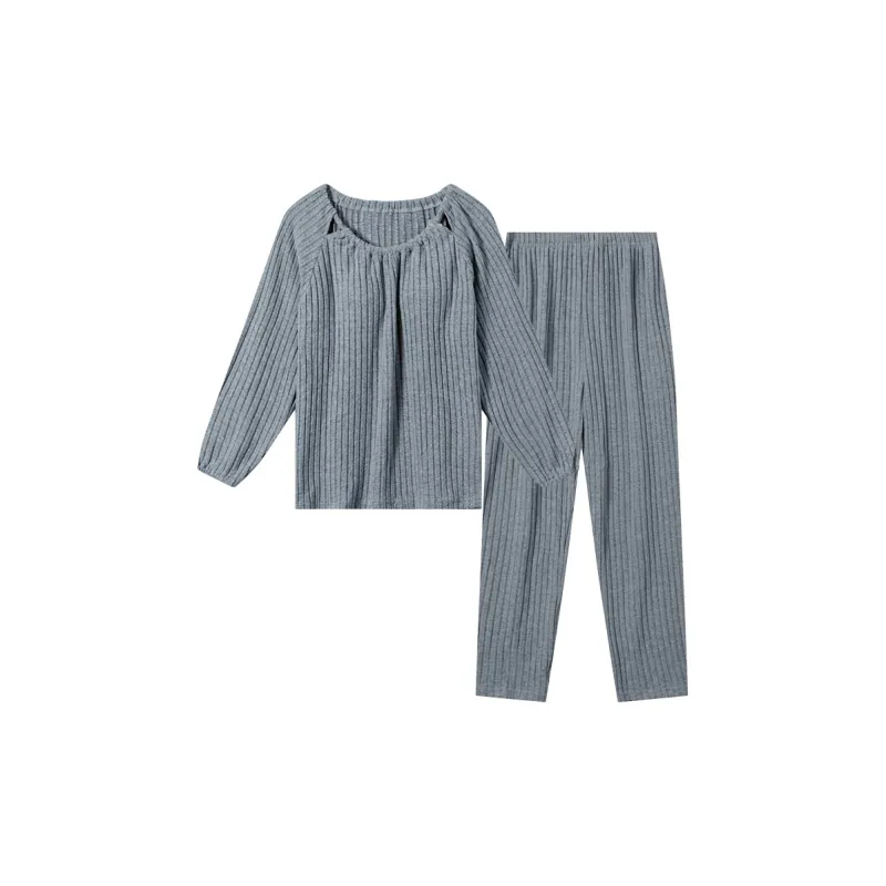 MADALLO Pajama Set Women's Slate Gray-0