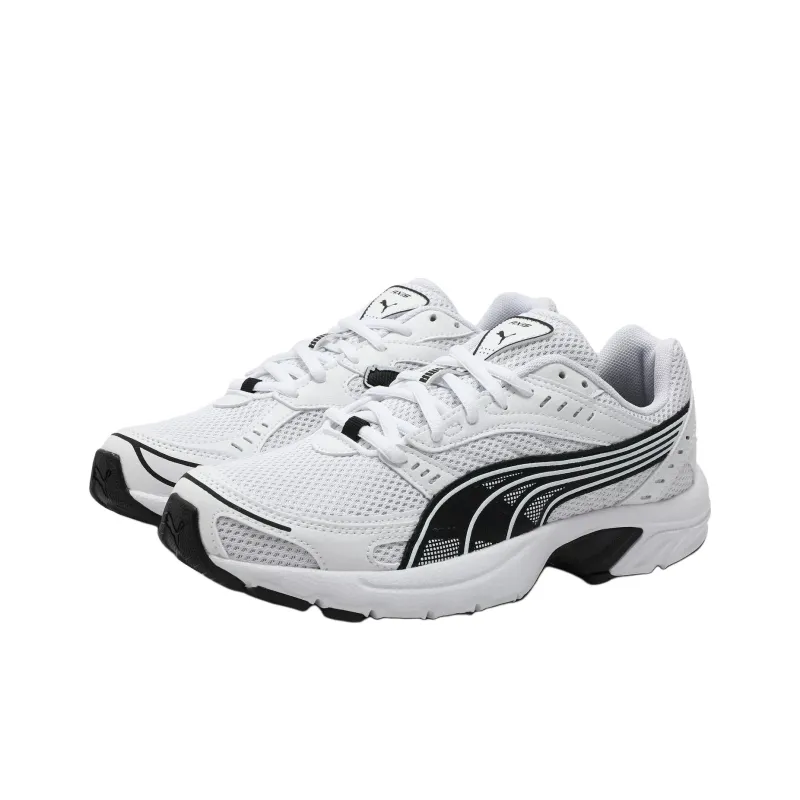 PUMA Axis Anti Slip Wear Resistant Low Top Casual Running Shoes Unisex White Black-1