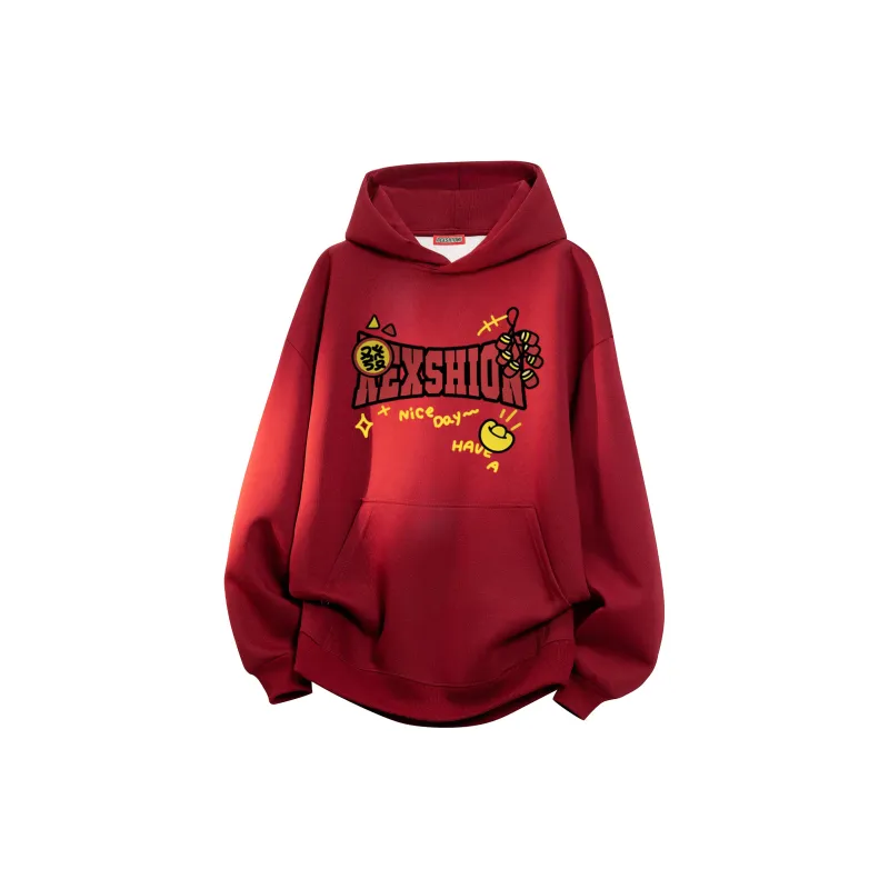 REXSHION Sweatshirt Unisex Burgundy-1