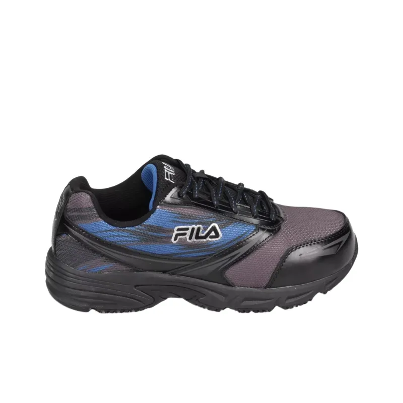 FILA Memory Meiera 2 Anti Slip Wear Resistant Low Top Casual Shoes Men's Gray Blue-1