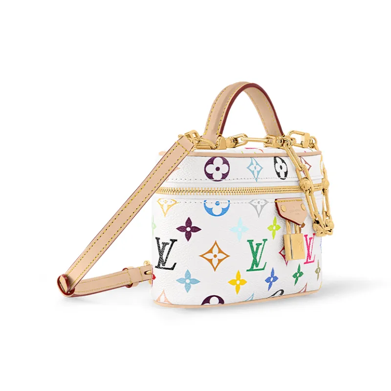 LOUIS VUITTON X Takashi Murakami Vanity Chain Pouch White Multicolored-1
