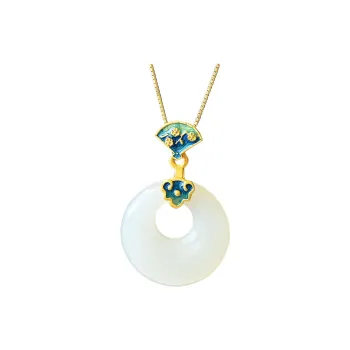 Jade Ink Love New Chinese Classic Fashion White Jade Unisex