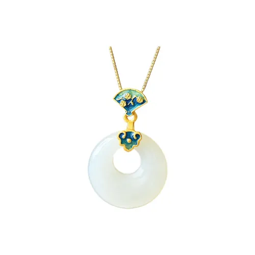 Jade Ink Love New Chinese Classic Fashion White Jade Unisex