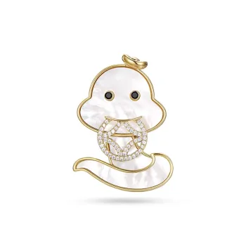 Trpopo Fashion Elegant High End Charm Alternative Pin Flower Birth Year Zodiac Snake Alloy Brooches Women's