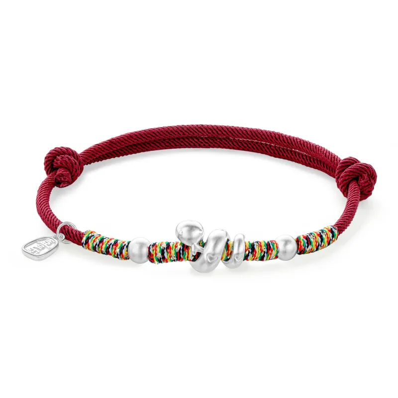 Lao Feng Xiang S925 Silver Bracelet Pair Unisex-10