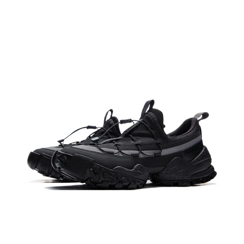 LiNing CF Tracing, Forest Environment Low Top Hiking Shoes Unisex Black Gray-2