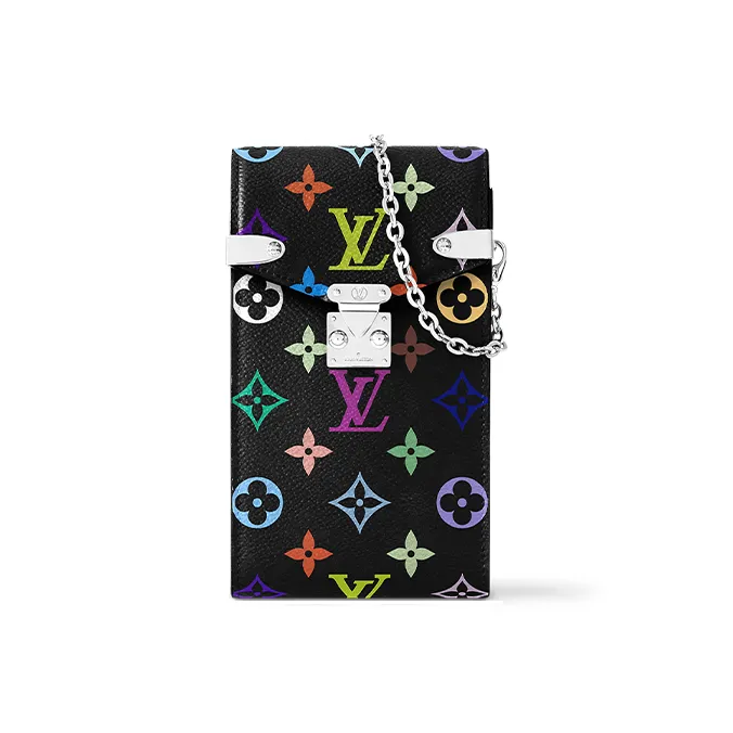 LOUIS VUITTON X Takashi Murakami Phone Pouch Metis Black Multicolored-4