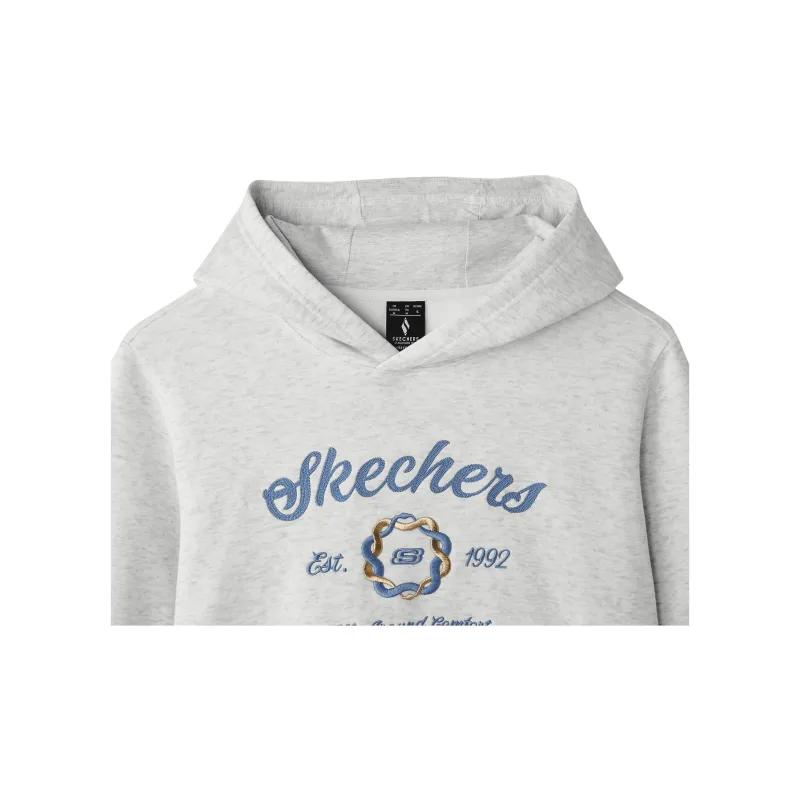 Skechers New Year Collection Sports Lifestyle Collection Sweatshirt Women's Light Heather Gray-2