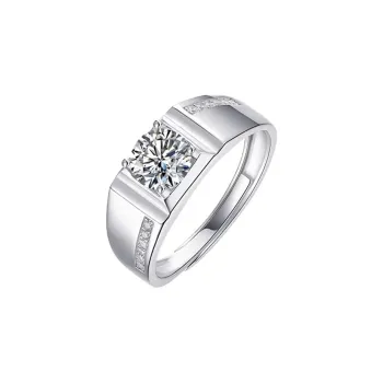 QIANCHANG S925 Silver Rings Men's