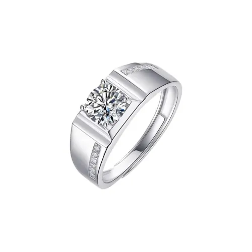 QIANCHANG S925 Silver Rings Men's