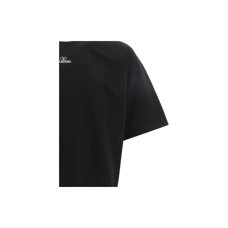 Valentino Logo Printed Crewneck T Shirt-5