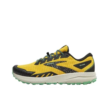 Brooks Divide 4 Anti Slip Wear Resistant Low Top Running Shoes Men's Yellow