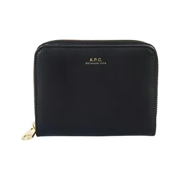 A.P.C Leather Coin Purse Women's Black