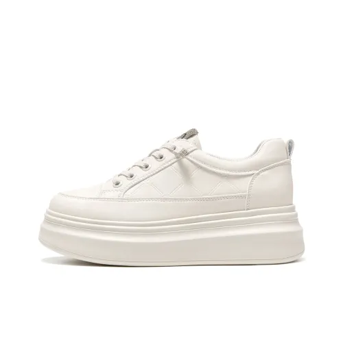 Spider King Low Top Skateboard Shoes Women's Ecru