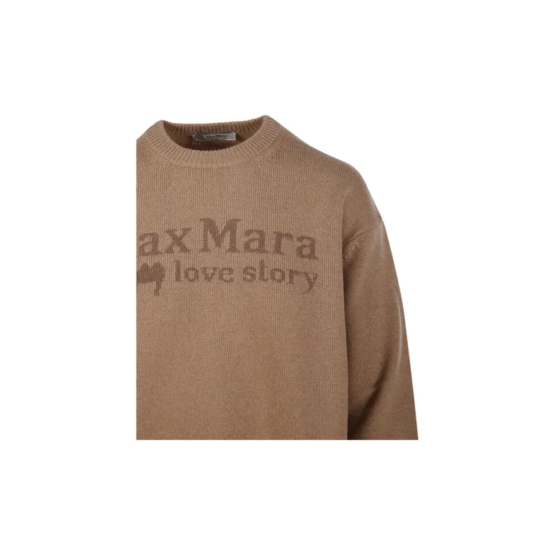 'S MAX MARA Veronica Crewneck Long Sleeved Jumper-3