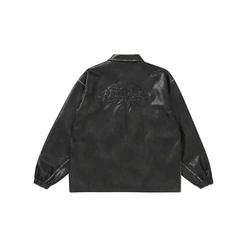 Makemore Leather Jackets Coats Unisex Black-1