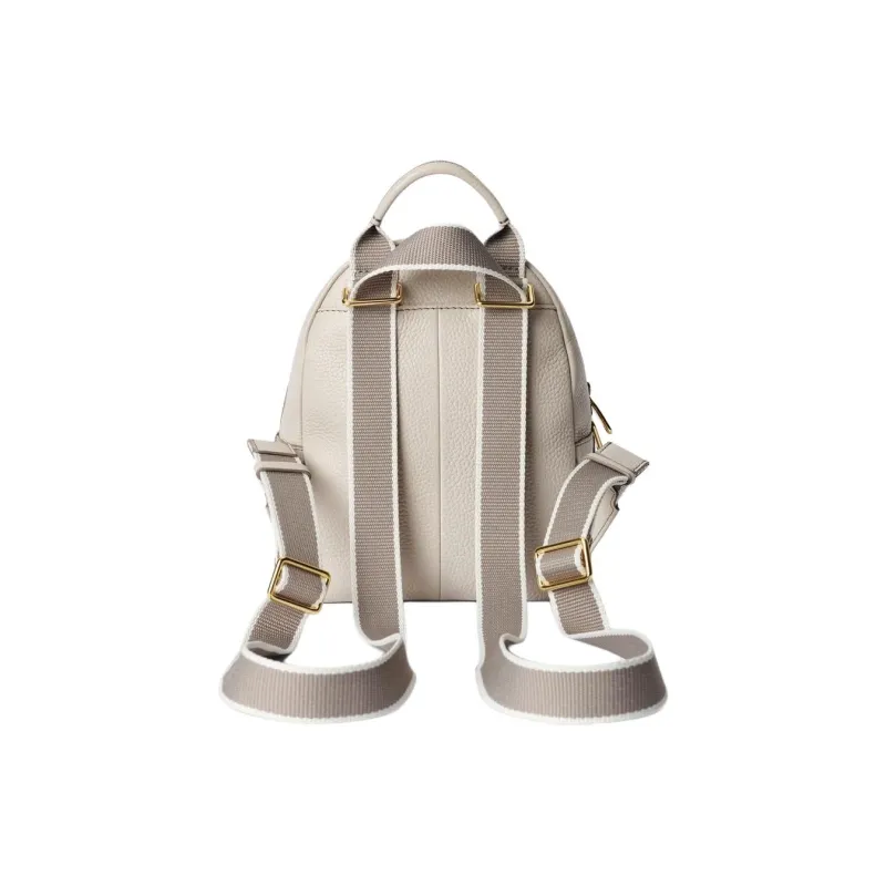 Ecco Cow Leather Backpack Small Size Women's Taupe-2