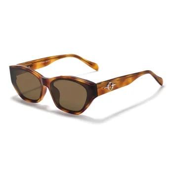 Sagawa Plate Frame TR/Memory Plastic Irregular Shape Sunglasses Unisex