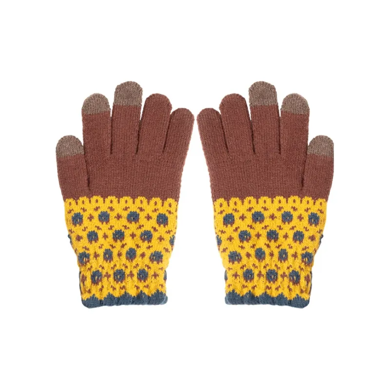 BAIJUAN Knit Gloves Unisex-1