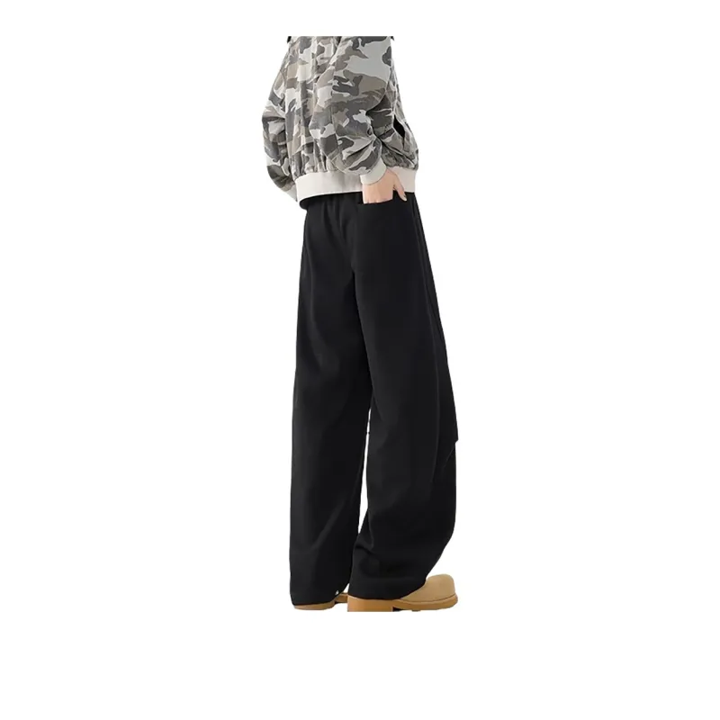 WKOOG Casual Pants Unisex Black-1