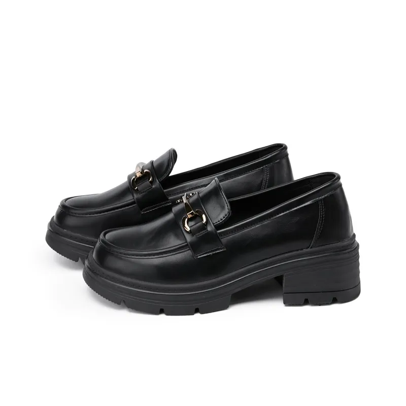La Chapelle Loafers 4.5cm Women's Black-1