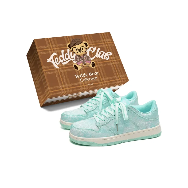 Teddy Bear Collection Coverage Slip Resistant And Abrasion Resistant Low Top Skateboard Shoes Unisex-19