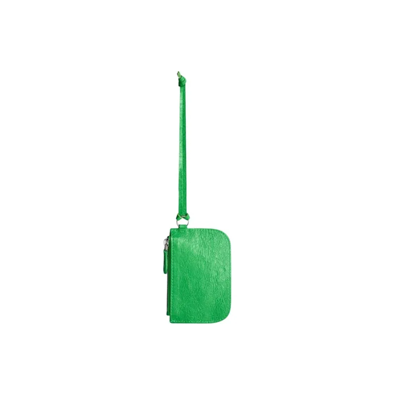 Balenciaga Le Cagole Lambskin Coin Purse Women's Bright Green-1