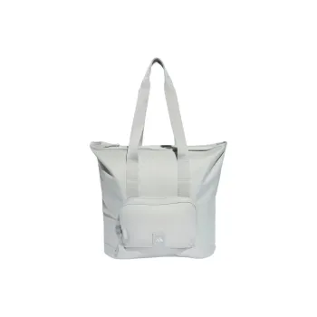 Adidas Recycled Polyester Shoulder Bag Unisex Silver Gray