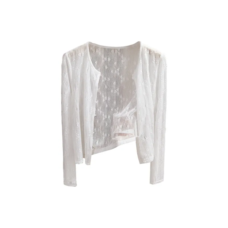 TOUCH Cropped Coat Women's White-2