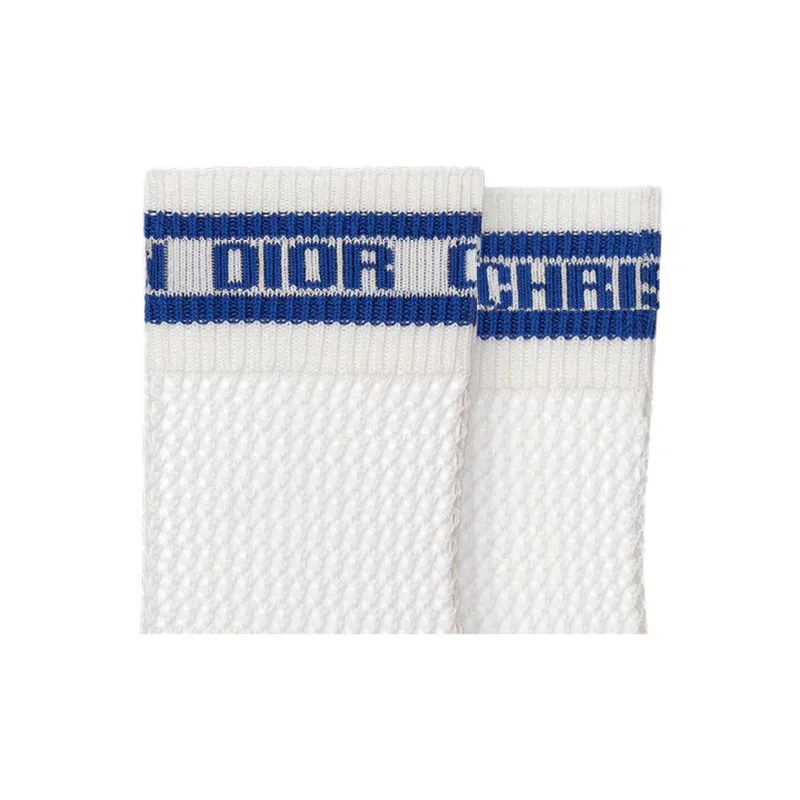 DIOR Mid Calf Socks Women's 1 Pack White-4