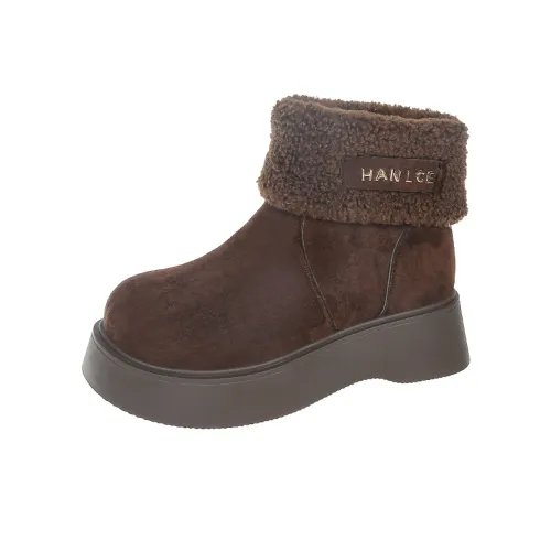 KUPE Warm Height Increasing Slip Resistant Coverage Short Snow Boots Women's