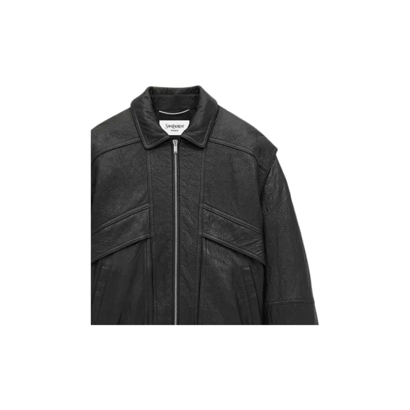 SAINT LAURENT Leather Jacket-4