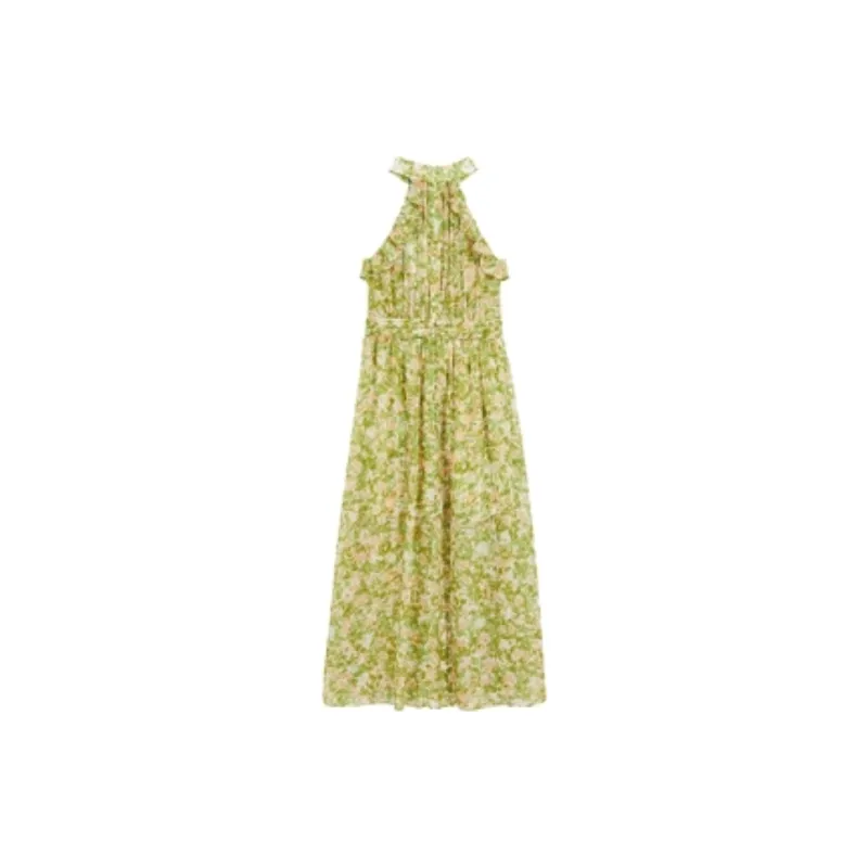 Bebe Sleeveless Dress Women's Green-1