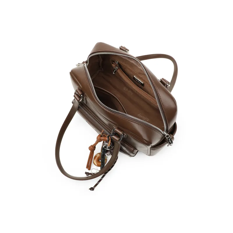 Disney Mickey Series PU Leather One Shoulder Underarm Handbag Regular Women's Brown-2