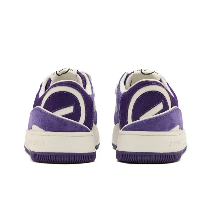 Senzubean Thermal Slip Resistant And Abrasion Resistant Low Top SZB Fairy Bean Skateboard Shoes Unisex Purple-4