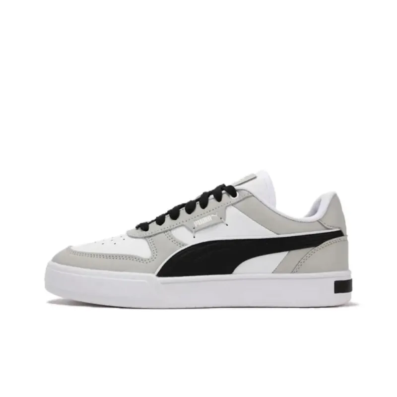 PUMA CAVEN DIME Anti Slip Wear Resistant Low Top Skateboard Shoes Unisex White Gray-0