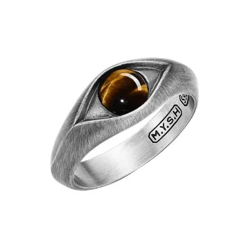 MYSH 925 Sterling Silver Rings Men's