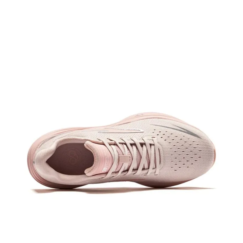 Erke Cushioning Anti Slip And Wear Resistant Low Top Casual Running Shoes Women's Pink Gray-3