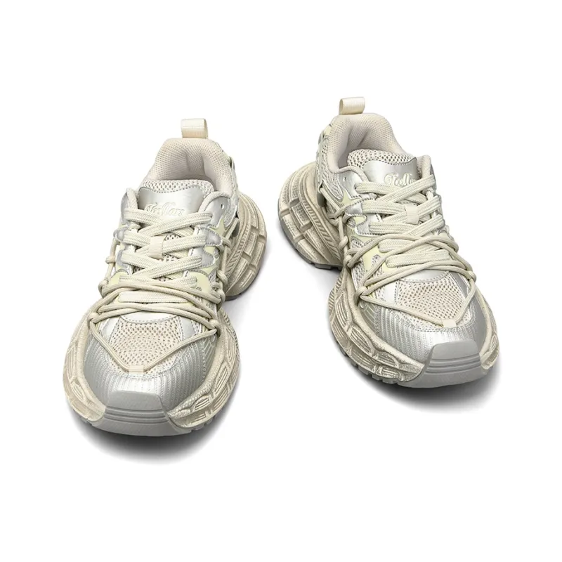 TCELLARS Cushioning, Abrasion Resistant, Height Increasing Low Top Chunky Sneakers Men's-5