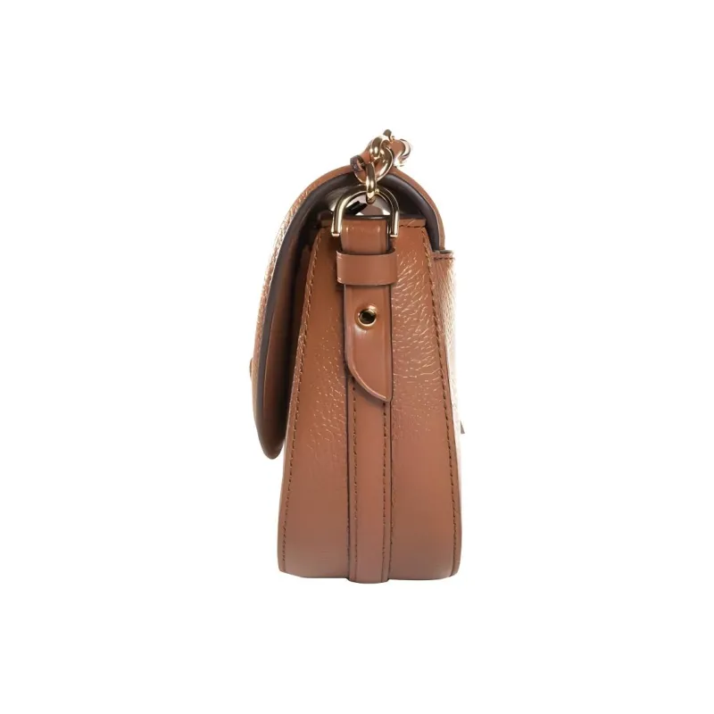 MICHAEL KORS Jet Set Charm Leather Crossbody Bag Women's Brown-1